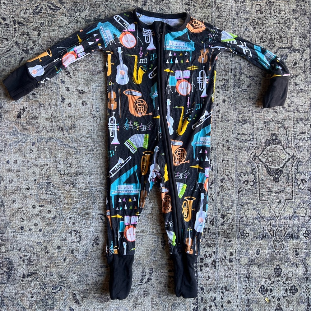 Little Sleepies Keys & Chords Zippies 3-6M